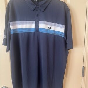 Travis Mathew Navy Blue Polo Shirt